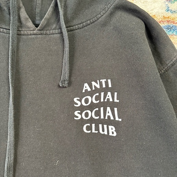 Anti Social Social Club Logo Hoodie Small - Picture 4 of 9